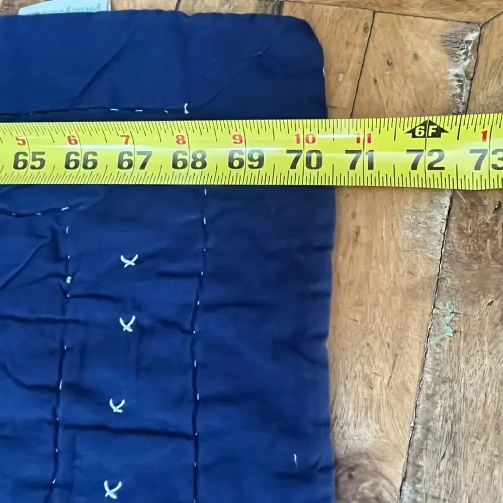 Pottery Barn Kids Navy Patchwork Reversible 70.5